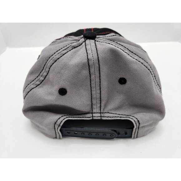 Peterbilt Motors Trucker Fashion Patch Cap Black Grey Snapback Hat - Picture 3 of 7